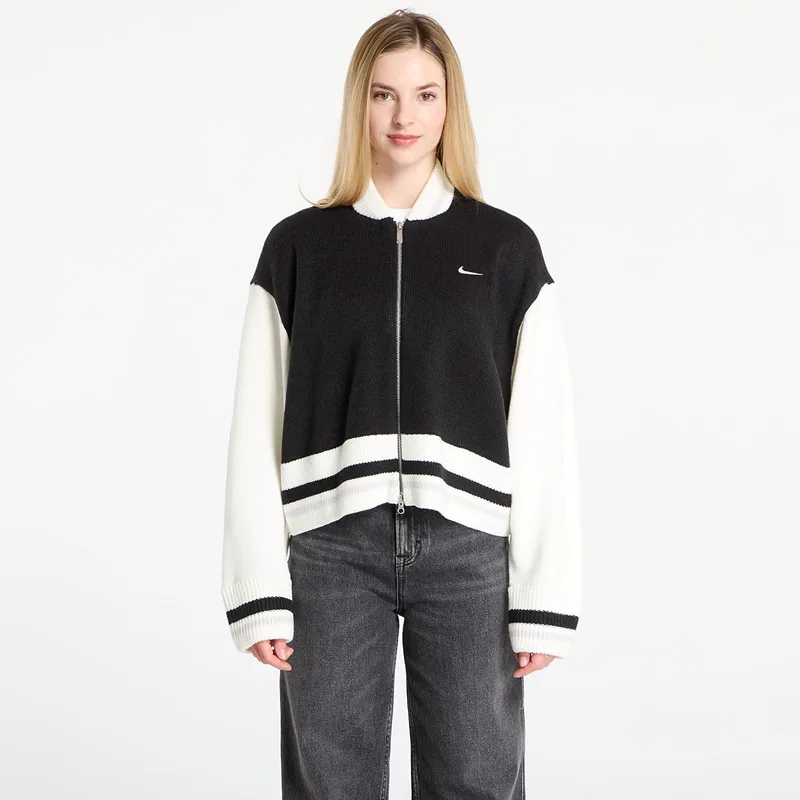Πουλόβερ Nike Sportswear Women's Cardigan Black/ Sail/ Vast Grey/ Sail XL