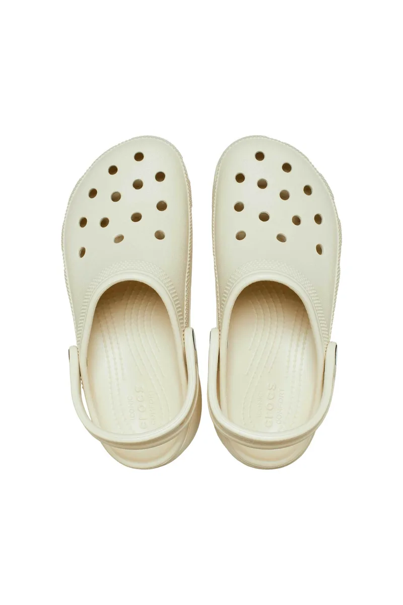 Crocs γυναικεία clogs "Classic Platform" - E69003 Εκρού