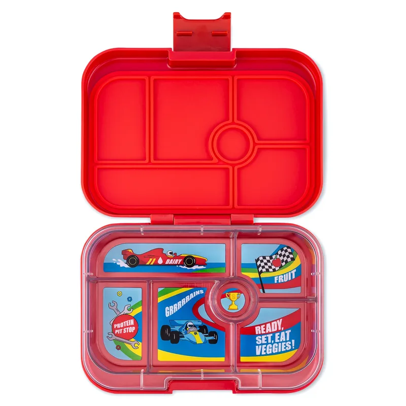 Yumbox Original 6 θέσεων - Roar Red/ Race Cars