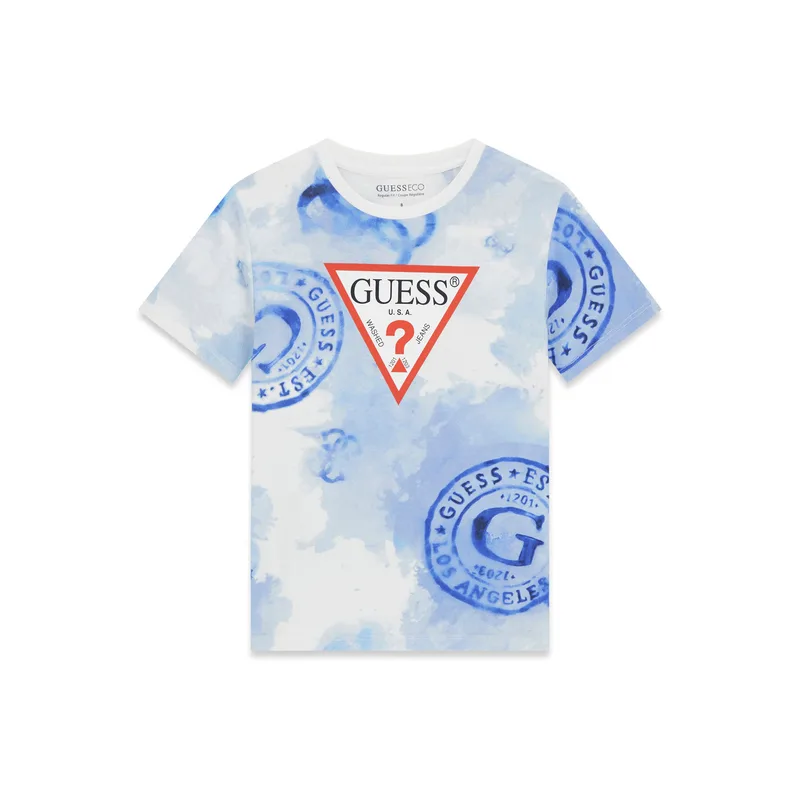 Guess T-Shirt L6GI03 K8HM4 Μπλε Regular Fit