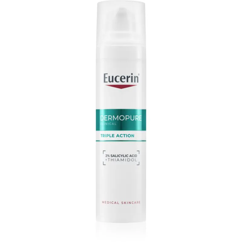 Eucerin DermoPure Clinical Triple Action υγρό ενάντια στις ατέλειες της επιδερμίδας με ακμή 40 ml