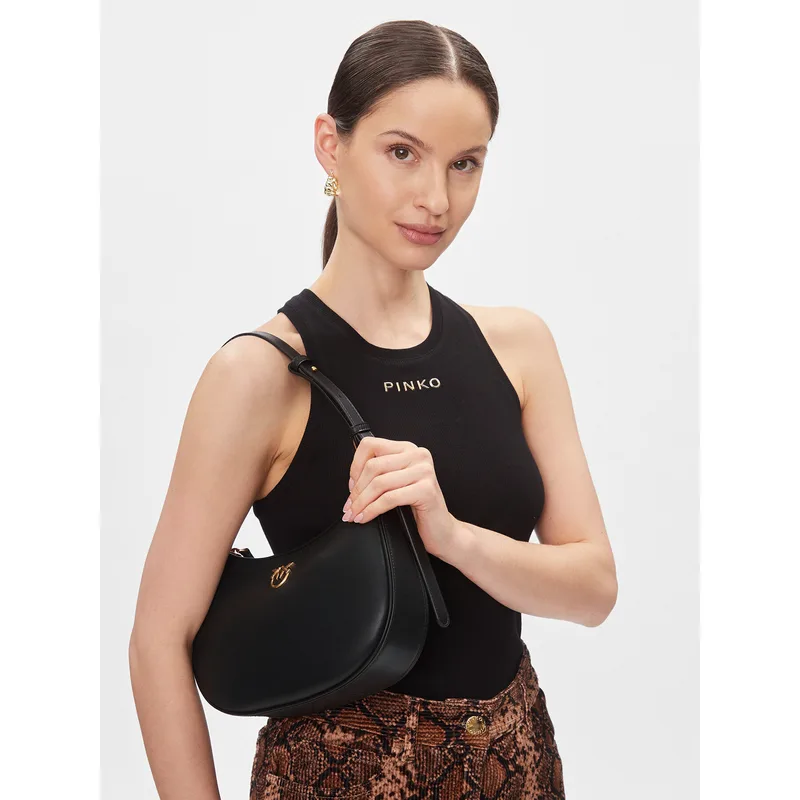 Τσάντα Pinko Half Moon Mini Fl . PE 24 PLTT 102790 A0F1 Μαύρο