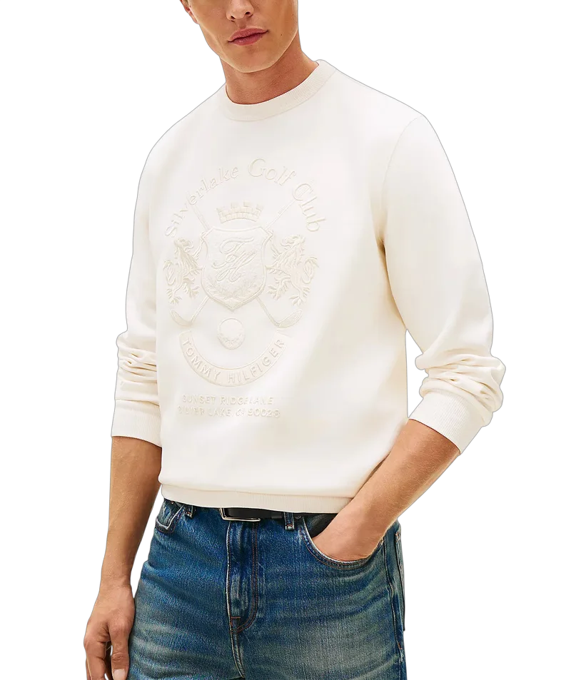 Ανδρικό Country Club Φούτερ Εκρού Tommy Hilfiger MW0MW42492-Z00