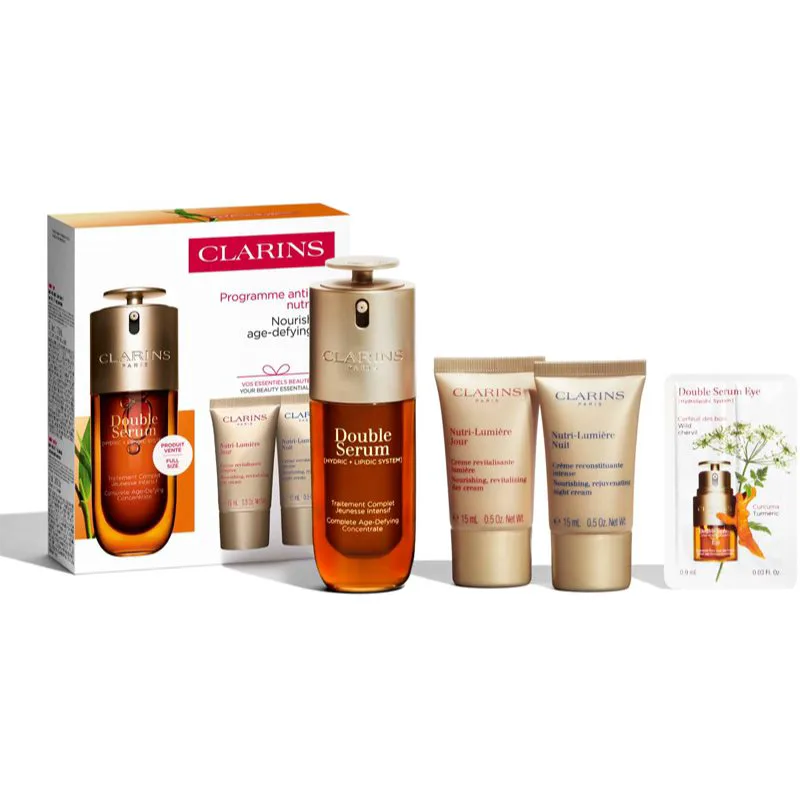 Clarins Double Serum & Nutri-Lumière Collection σετ δώρου για ώριμη επιδερμίδα προσώπου