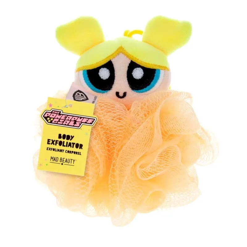 Mad Beauty Body Exfoliator Disney Powerpuff Girl Super Cute Απολεπιστικό Σφουγγάρι Σώματος Εμπνευσμένο Από το Χαρακτήρα Powerpuff Girls 1 Τεμάχιο