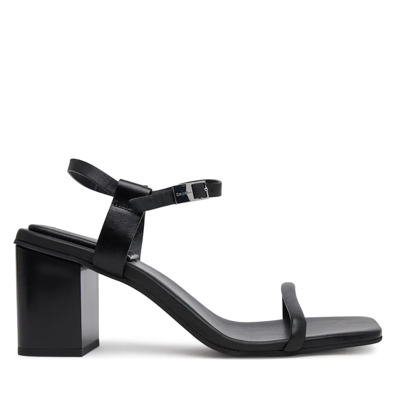 Σανδάλια Calvin Klein Block Heel Sandal 75 Lth HW0HW02650 Μαύρο