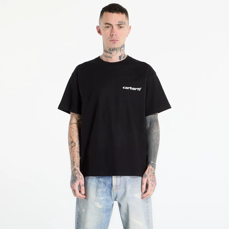 T-shirt Carhartt WIP S/S Caps T-Shirt UNISEX Black XS