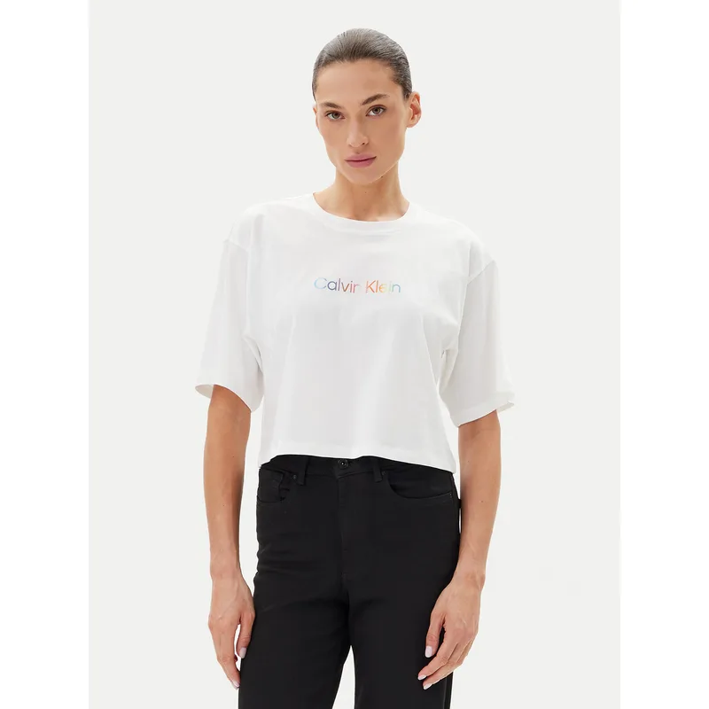 Calvin Klein Underwear T-Shirt LV00QS7470 Λευκό Boxy Fit