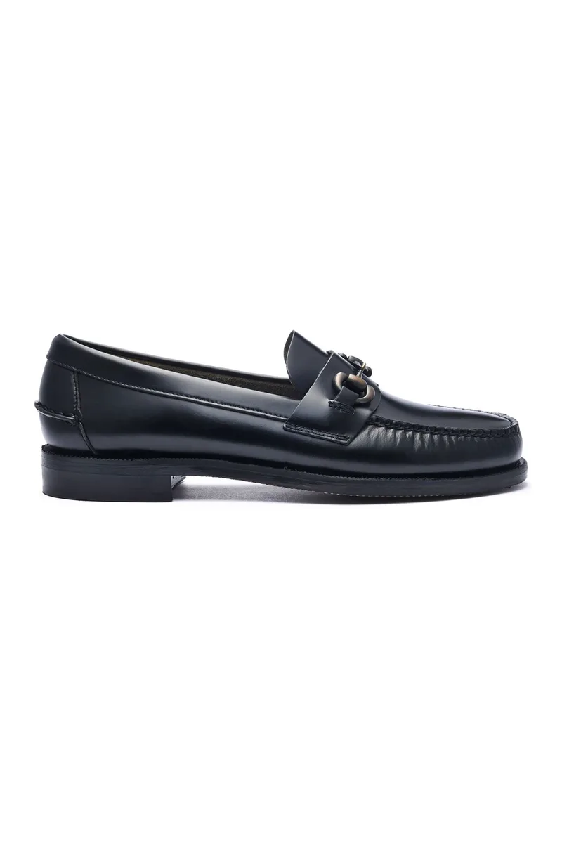 Sebago® ανδρικά loafers δερμάτινα με αγκράφα "Classic Joe" - L7001570-902W Μαύρο