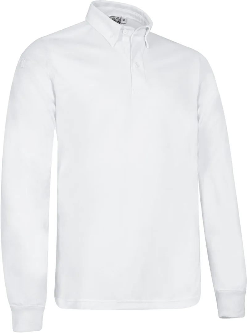 Μακρυμάνικο Sports Polo KRITAN Valento POVAKRIBL White