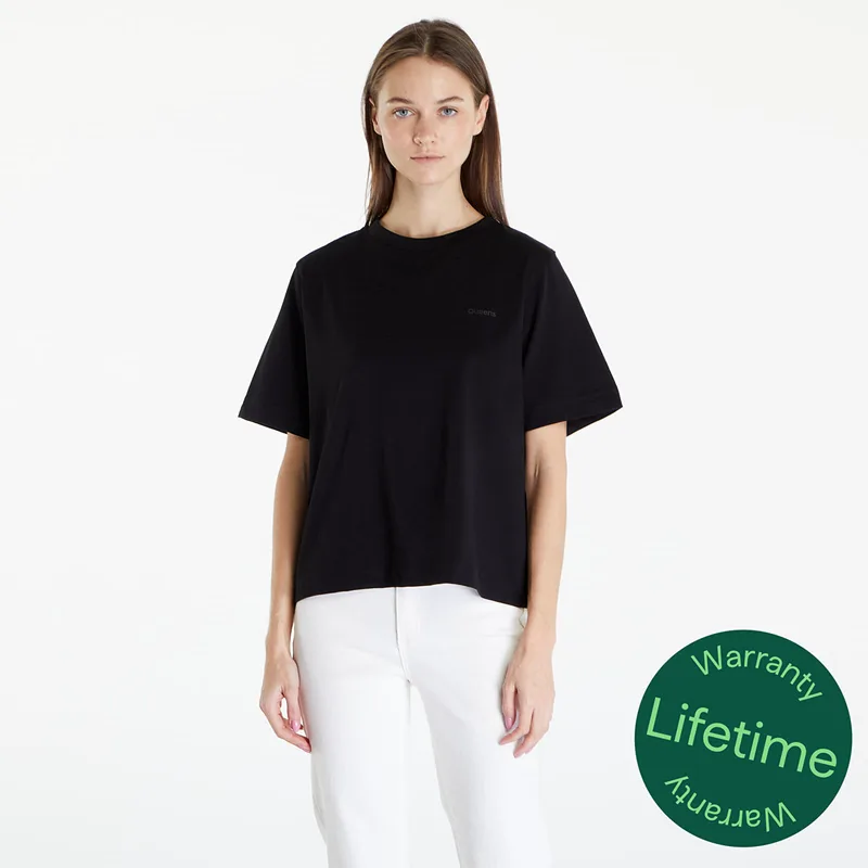 T-shirt Queens Women's Essential T-Shirt With Tonal Print Black S