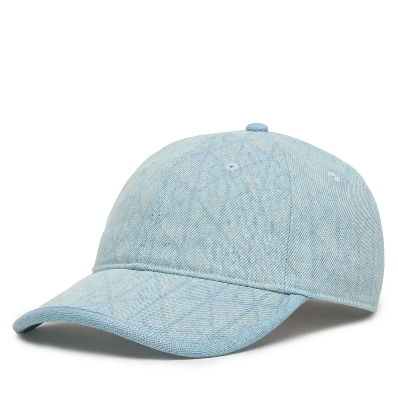 Καπέλο Jockey Calvin Klein Denim Emblem Burnout LV04F5042G Γαλάζιο