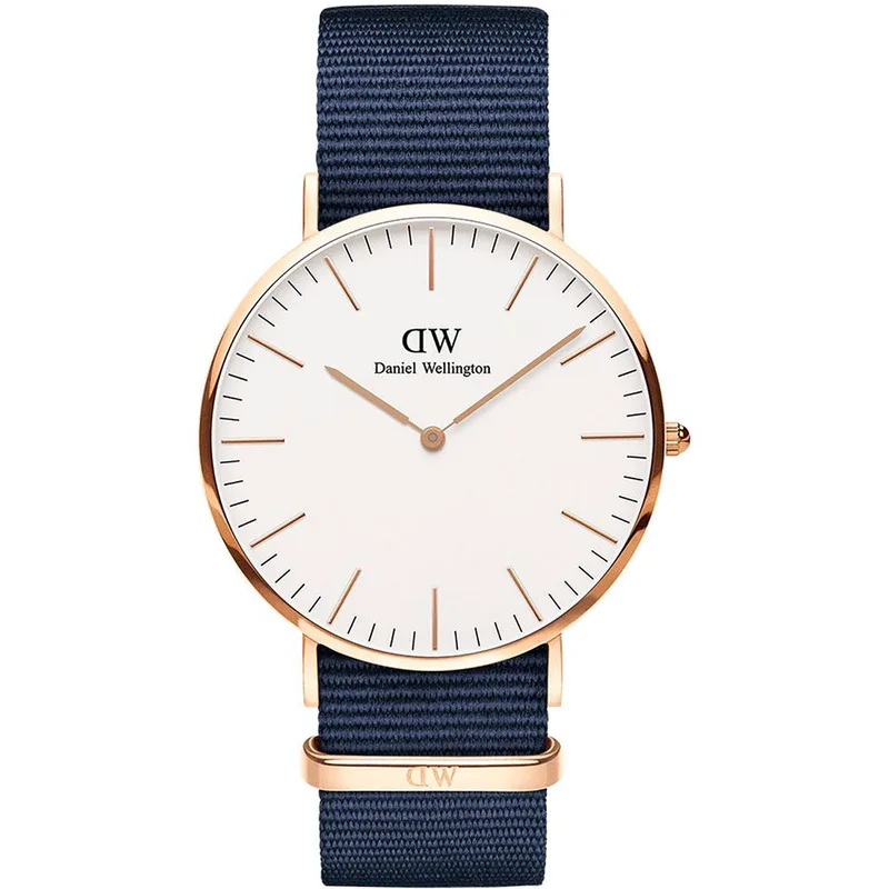 DANIEL WELLINGTON Classic Bayswater 40 mm Blue Fabric Strap DW00100275