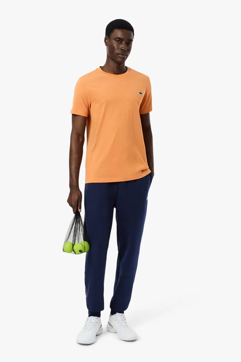 Lacoste ανδρικό παντελόνι φόρμας με contrast ρίγα και λογότυπο Regular Fit - XH0166 Μπλε Σκούρο