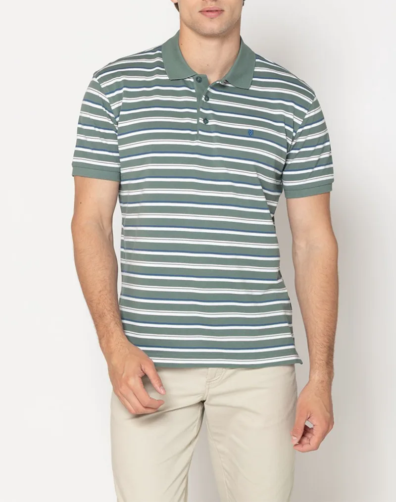 THE BOSTONIANS ΜΠΛΟΥΖΑ ACORN POLO PIQUE REGULAR FIT 3PS4465-GREEN Green