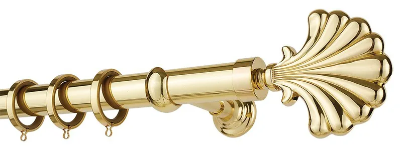 Κουρτινόβεργα Zogometal Classique Collection CL0064 Χρυσό Γυαλιστερό