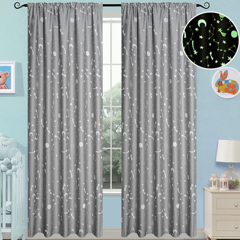 Κουρτίνα Φωσφοριζέ 140x270 Με Τρέσα Beauty Home 6141 Grey 140x270Υ