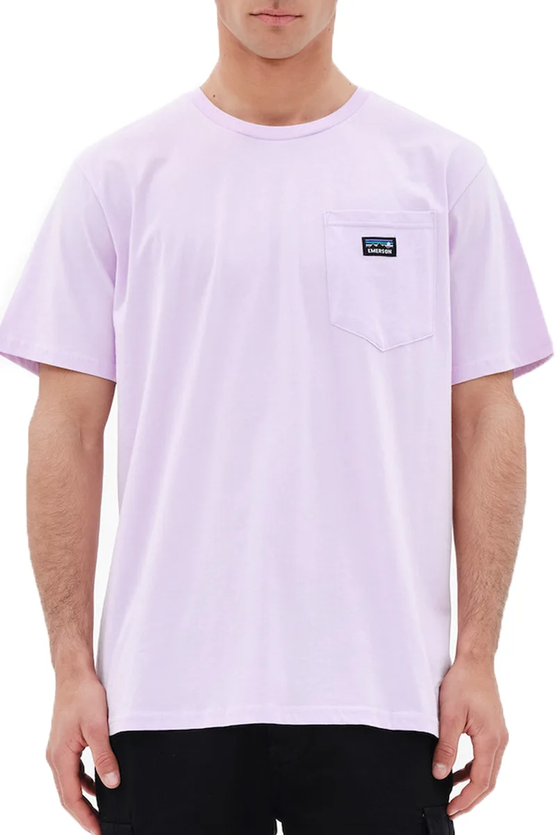 Μπλούζα Κοντομάνικη Emerson Pocket Logo 221.EM33.98-COOL PINK Ανδρικό