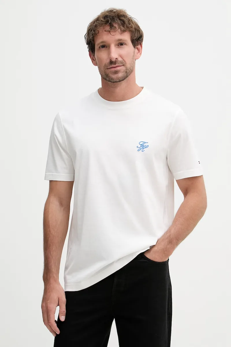 Tommy Hilfiger μπλουζάκι basic ανδρικό βαμβακερό καλοκαιρινό