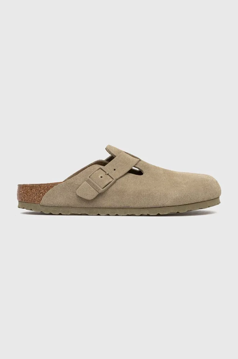 Παντόφλες σουέτ Birkenstock Boston