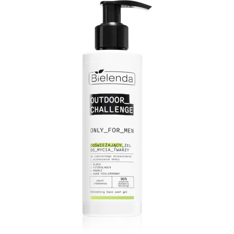 Bielenda Only For Men Outdoor Challenge δροσιστικό τζελ για το πρόσωπο για άντρες 190 ml