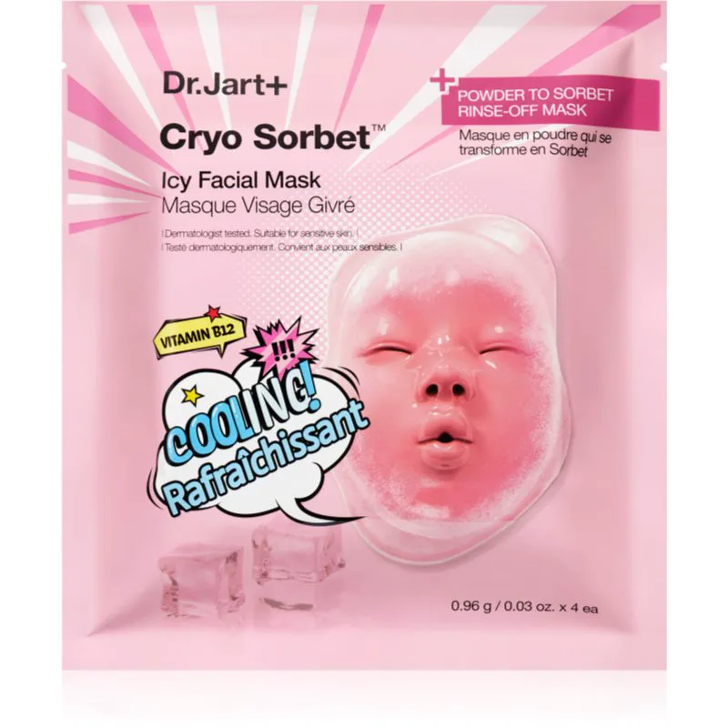 Dr. Jart+ Cryo Sorbet Icy Facial Mask ενυδατική μάσκα με δροσερό αποτέλεσμα 3.06 γρ