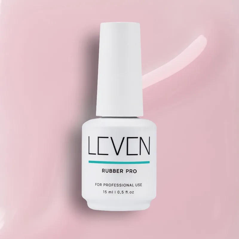 Leven | Rubber Pro Base Cotton Ροζ 15ml