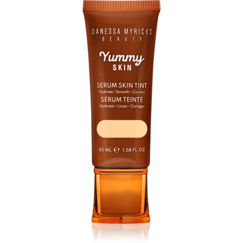 Danessa Myricks Beauty Yummy Skin Serum Skin Tint ενυδατικό μεικ απ με λειαντική επίδραση απόχρωση 1 - Very Fair Skin With Golden-Yellow Undertones 45