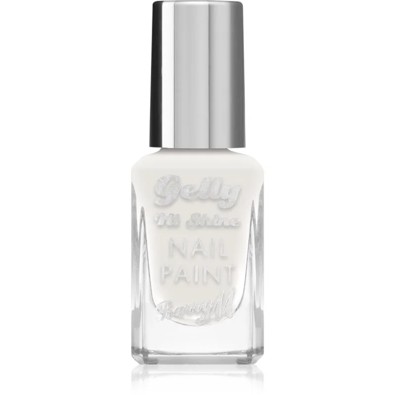 Barry M Gelly Hi Shine βερνίκι νυχιών απόχρωση Cotton White 10 ml