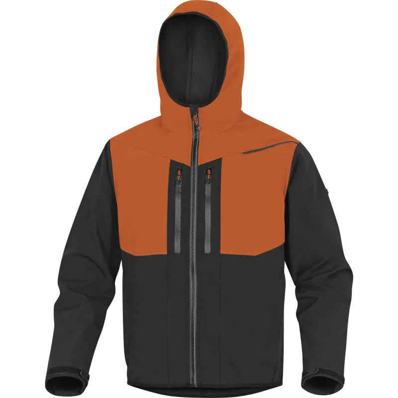 Τζακετ Εργασίας Softshell Delta Plus HORTEN2 Γκρι-Πορτοκαλί Γκρι-Πορτοκαλί