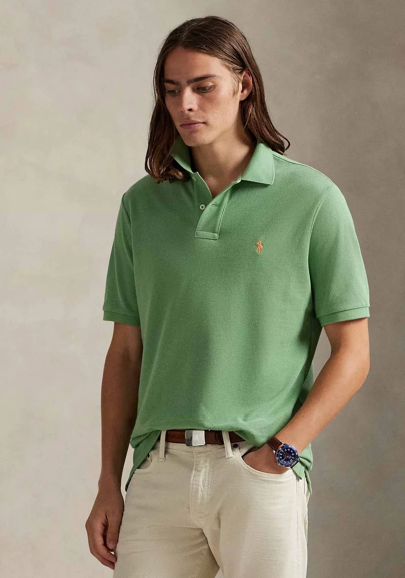 Polo Ralph Lauren Polo Μπλούζα Stretch Mesh - 710680784 464 Outback Green