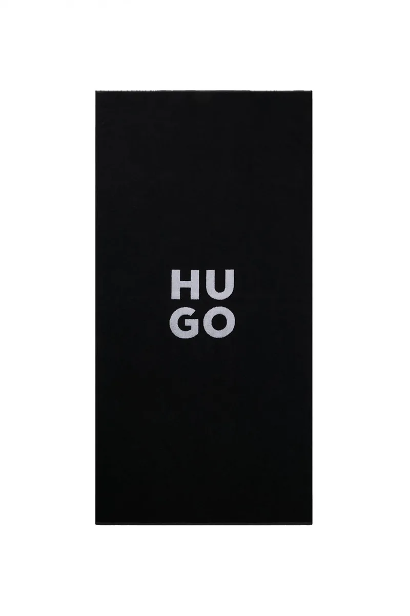 HUGO ΠΕΤΣΕΤΑ ΘΑΛΑΣΣΗΣ STACKED LOGO ΜΑΥΡΟ-ΛΕΥΚΟ