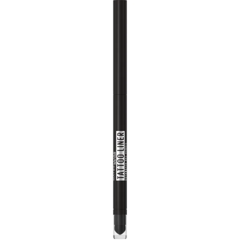 Maybelline Tattoo Liner Smokey Gel Pencil for Eyes Μολύβι Ματιών σε Μορφή Gel για Smokey Look 1 Τεμάχιο - 010 Smokey Black