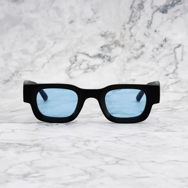 JIMMY Tinted Sunglasses | Matt Black | Blue Shades | Explicit Poets Sunglasses