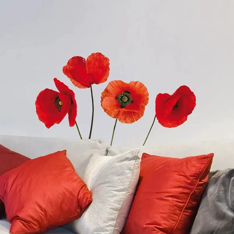 Αυτοκόλλητα Βινυλίου Για Τοίχο Ango Poppies 54101