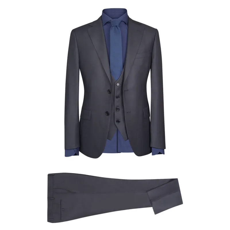Perennial Suit Micro Patterned Ανθρακί (Modern Fit)
