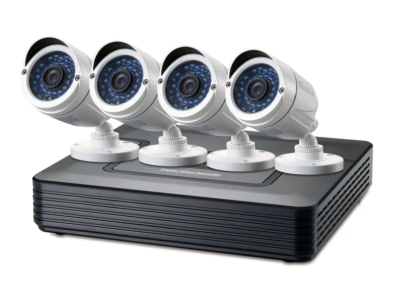 LevelOne CCTV 8-Kanal Fix Out H.265 IR 4xCam inkl.
