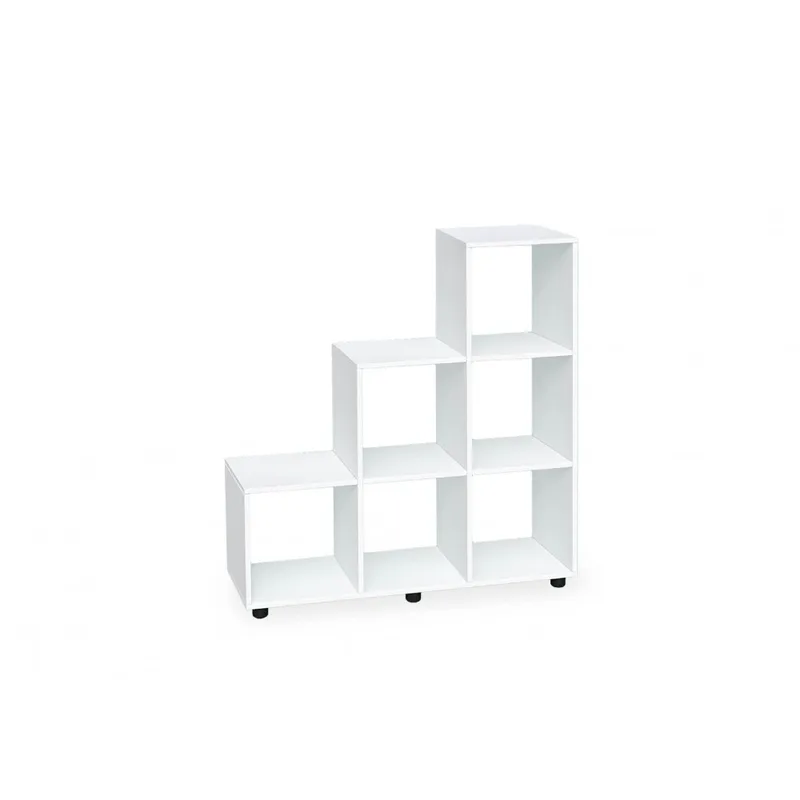 Βιβλιοθήκη ανοιχτή 102x33x105, Kubo 6 Λευκό, Genomax
