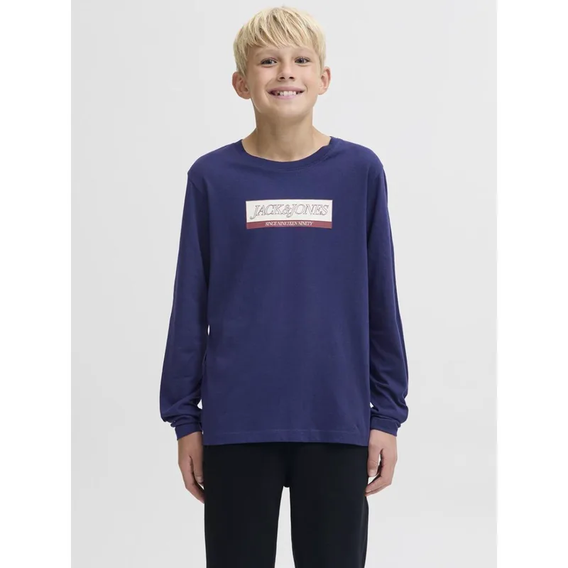 Μπλούζα μακό αγόρι JACK & JONES-12289280-Ocean Cavern