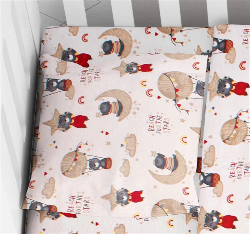 ΜΑΞΙΛΑΡΟΘΗΚΗ ΕΜΠΡΙΜΕ bebe Reach the stars 190 35X45 Μπεζ Cotton 100%