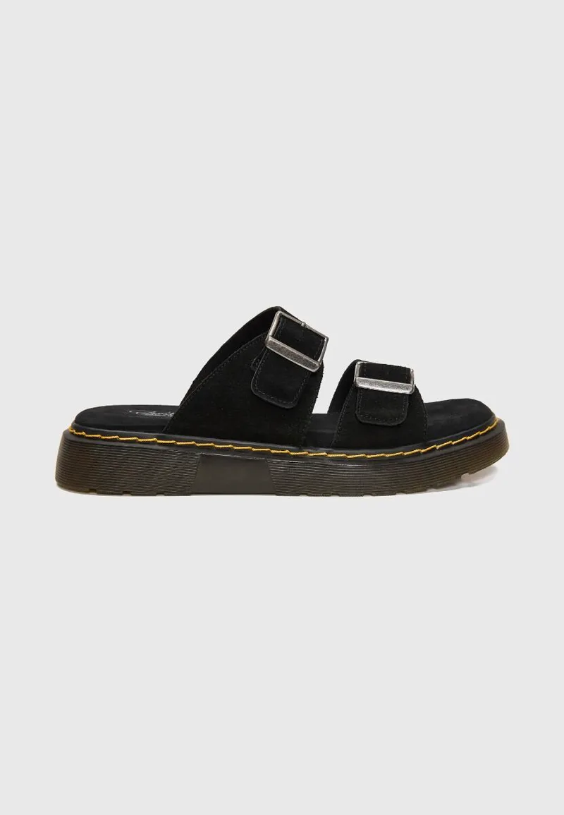 Funky Buddha Γυναικεία Suede Σανδάλια FBL013-110-08 Μαύρο