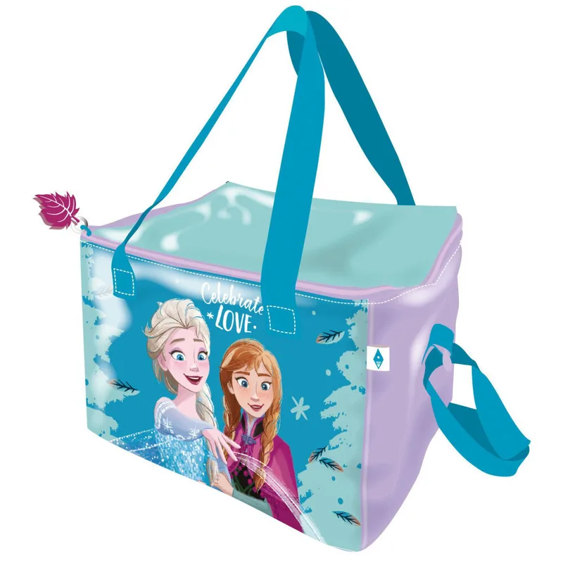 Disney Frozen Σχολικό Ισοθερμικό Τσαντάκι Φαγητού Ώμου 5lt Μπλε 16.5 x 15 x 22.5 cm Μπλε