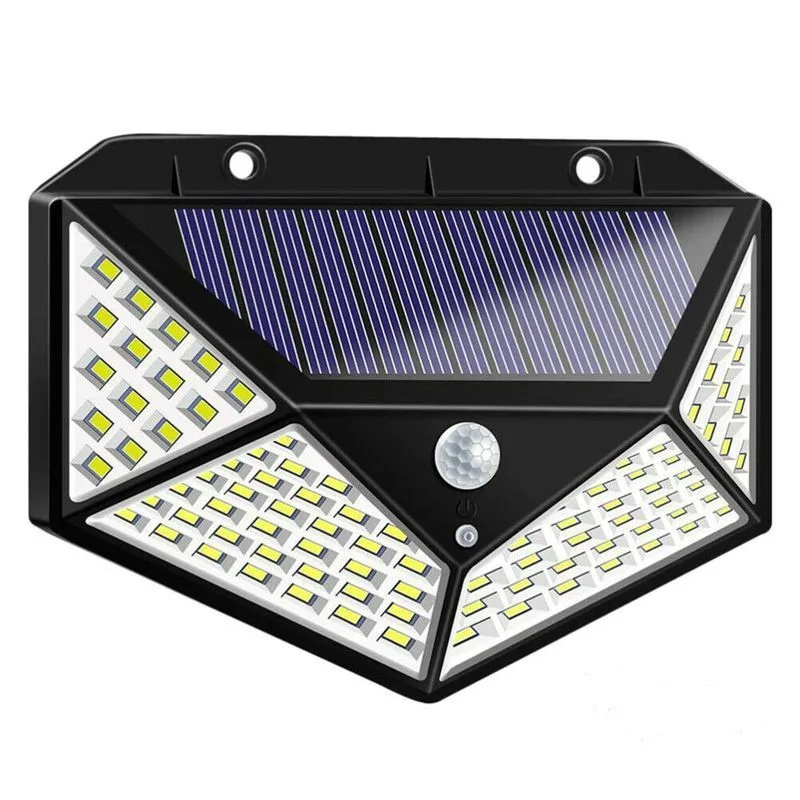 Ηλιακό Επιτοίχιο Φωτιστικό - 100LED με ανιχνευτή κίνησης