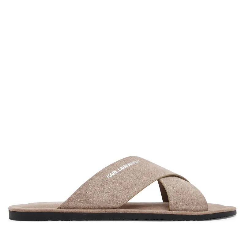 Παντόφλες KARL LAGERFELD Kastor III KL70214 Μπεζ