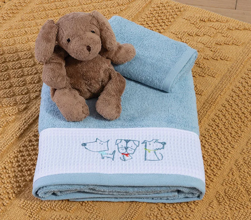 Παιδική πετσέτα (Σετ) Nef-Nef Homeware Dog Life Blue
