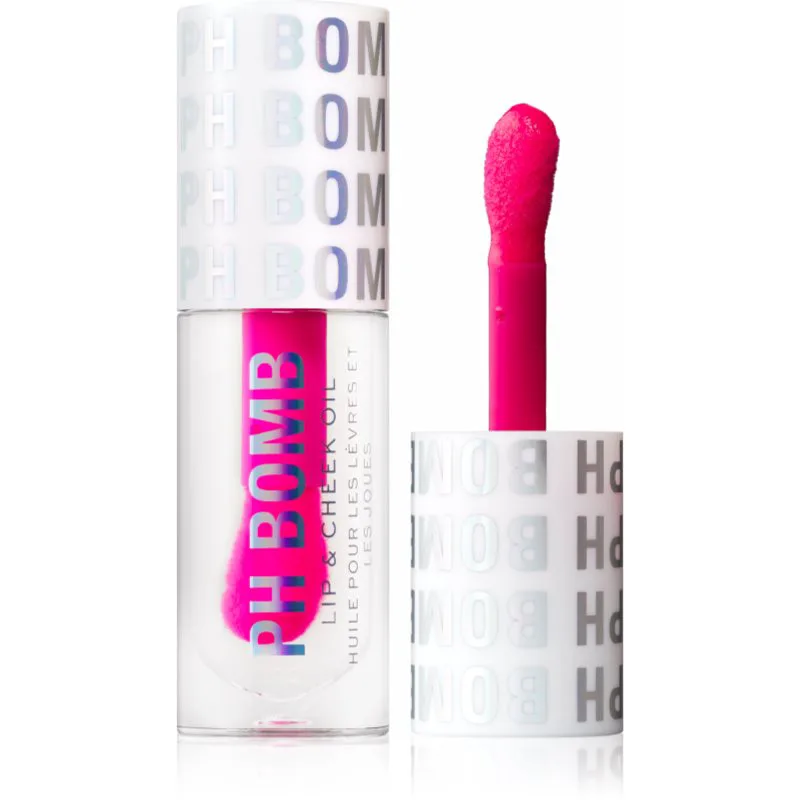 Revolution PH Bomb Lip & Cheek Oil αυτο-αποχρωστικό pH βάλσαμο για χείλη και πρόσωπο απόχρωση Universal 4.5 ml