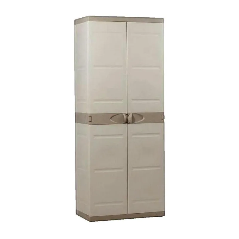 Ντουλάπια plastiken Armoire haute 4 étagères modulables Μπεζ