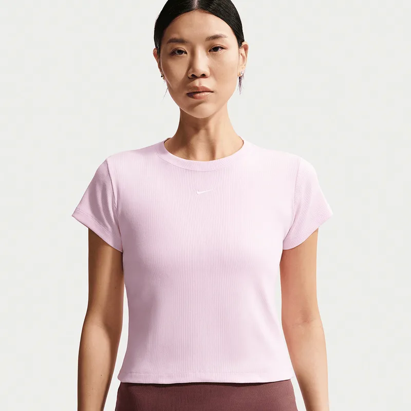 Nike W Rib Tight Ss Tee (9000288400_37499)