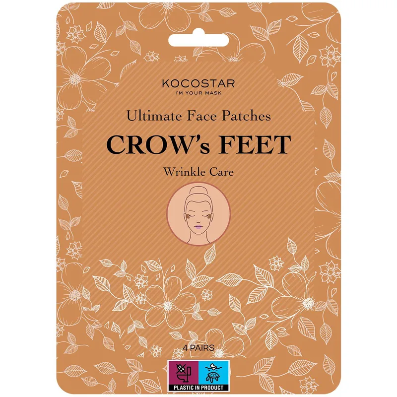 Kocostar Crow's Feet Wrinkle Care Ultimate Face Patches Επίθεμα Υδρογέλης για Αποτελεσματική Αντιμετώπιση των Ρυτίδων στις Γωνίες των Ματιών 4 Ζευγάρια