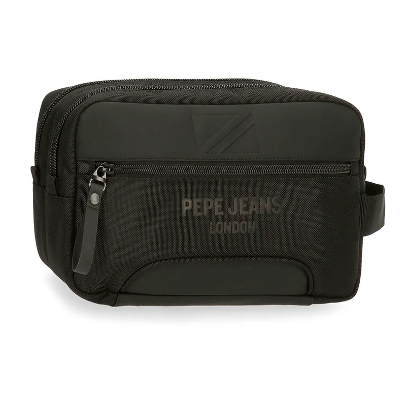 Pepe Jeans Τσάντα Νεσεσέρ Δύο Θήκες BROMLEY 7064441-999 Μαύρο